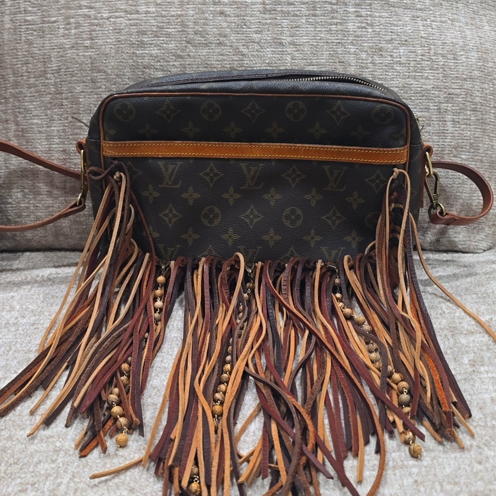 Vintage Boho Bags repurposed Louis Vuitton